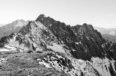 Dağların manzarası, doğa arkaplanı