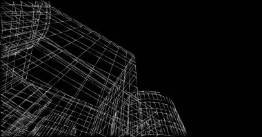 soyut mimari duvar kağıdı tasarımı, dijital konsept arkaplan