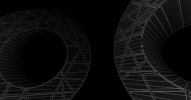 soyut mimari duvar kağıdı tasarımı, dijital konsept arkaplan