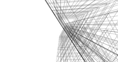 soyut mimari duvar kağıdı tasarımı, dijital konsept arkaplan