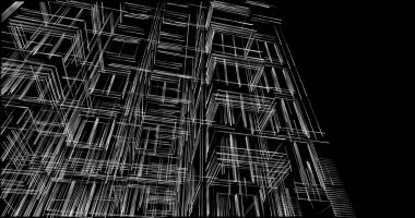 soyut mimari duvar kağıdı tasarımı, dijital konsept arkaplan