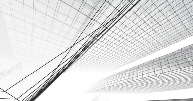 soyut mimari duvar kağıdı tasarımı, dijital konsept arkaplan