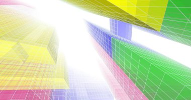 soyut mimari duvar kağıdı tasarımı, dijital konsept arkaplan