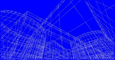 soyut mimari duvar kağıdı tasarımı, dijital konsept arkaplan