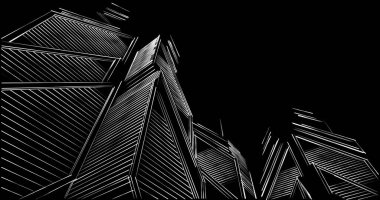 minimal geometrik şekiller, mimari çizgiler