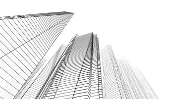 soyut mimari duvar kağıdı tasarımı, dijital konsept arkaplan