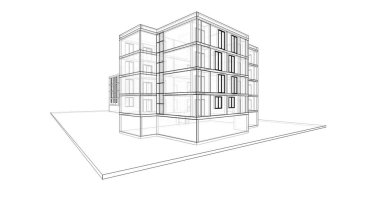 soyut mimari duvar kağıdı tasarımı, dijital konsept arkaplan