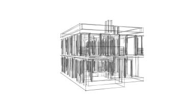 soyut mimari duvar kağıdı tasarımı, dijital konsept arkaplan