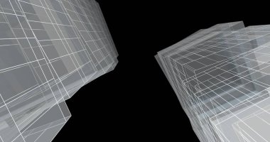 soyut mimari duvar kağıdı tasarımı, dijital konsept arkaplan