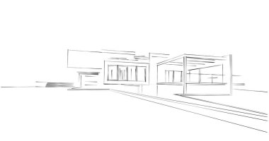 soyut mimari duvar kağıdı tasarımı, dijital konsept arkaplan