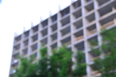 Bulanık şehir. Renkli soyut arkaplan