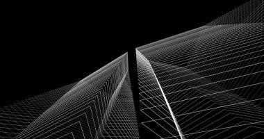 soyut mimari duvar kağıdı tasarımı, dijital konsept arkaplan