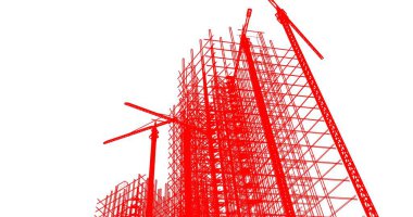 soyut mimari duvar kağıdı tasarımı, dijital konsept arkaplan