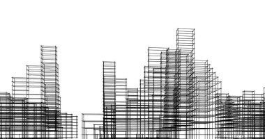 eskiz sanat geometrik mimari binalar tasarımı