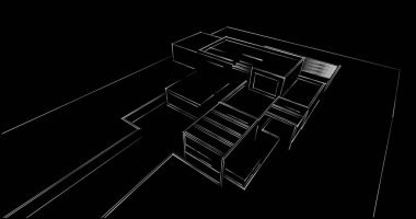 soyut mimari duvar kağıdı tasarımı, dijital konsept arkaplan