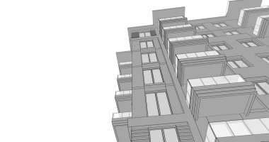 soyut mimari duvar kağıdı tasarımı, dijital konsept arkaplan