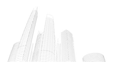 minimal geometrik şekiller, mimari çizgiler