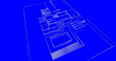 soyut mimari duvar kağıdı tasarımı, dijital konsept arkaplan