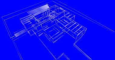 soyut mimari duvar kağıdı tasarımı, dijital konsept arkaplan