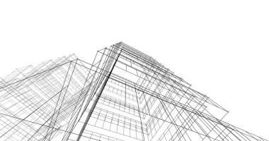 soyut mimari duvar kağıdı tasarımı, dijital konsept arkaplan