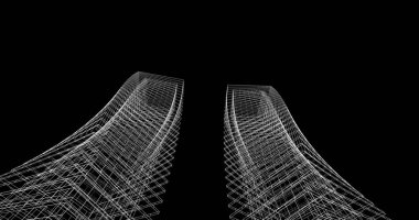 soyut mimari duvar kağıdı tasarımı, dijital konsept arkaplan