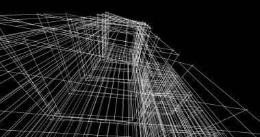 soyut mimari duvar kağıdı tasarımı, dijital konsept arkaplan