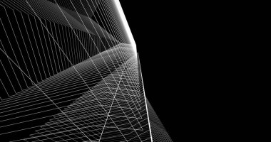 soyut mimari duvar kağıdı tasarımı, dijital konsept arkaplan