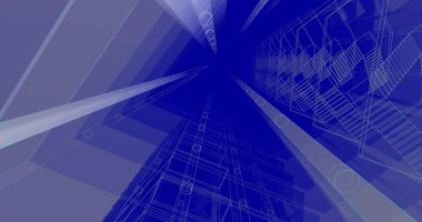 soyut mimari duvar kağıdı tasarımı, dijital konsept arkaplan