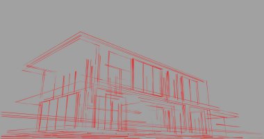 soyut mimari duvar kağıdı tasarımı, dijital konsept arkaplan