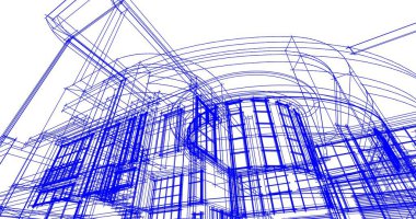 soyut mimari duvar kağıdı tasarımı, dijital konsept arkaplan