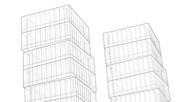 soyut mimari duvar kağıdı tasarımı, dijital konsept arkaplan