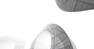 soyut mimari duvar kağıdı tasarımı, dijital konsept arkaplan