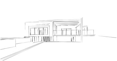 soyut mimari duvar kağıdı tasarımı, dijital konsept arkaplan