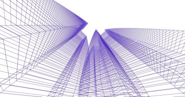 soyut mimari duvar kağıdı tasarımı, dijital konsept arkaplan