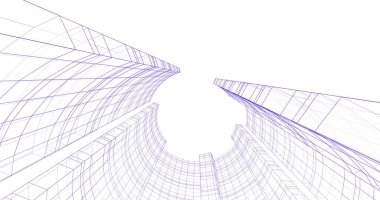 soyut mimari duvar kağıdı tasarımı, dijital konsept arkaplan