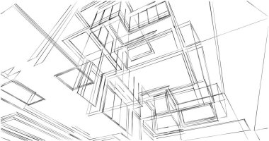 Geometrik mimari binalar tasarımı