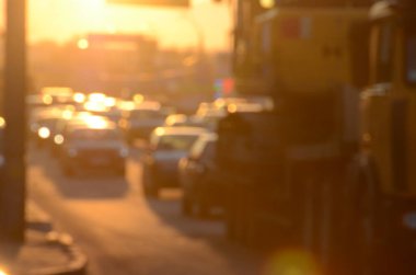 Bulanık şehir manzarası, soyut arkaplan 