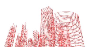 soyut mimari duvar kağıdı tasarımı, dijital konsept arkaplan