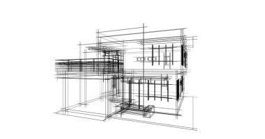 soyut mimari duvar kağıdı tasarımı, dijital konsept arkaplan