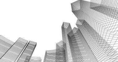 soyut mimari duvar kağıdı tasarımı, dijital konsept arkaplan