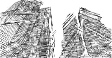 minimal geometrik şekiller, mimari çizgiler