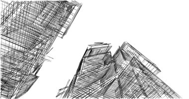 minimal geometrik şekiller, mimari çizgiler