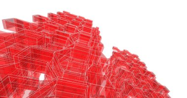 soyut mimari duvar kağıdı tasarımı, dijital konsept arkaplan