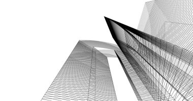 soyut mimari duvar kağıdı tasarımı, dijital konsept arkaplan