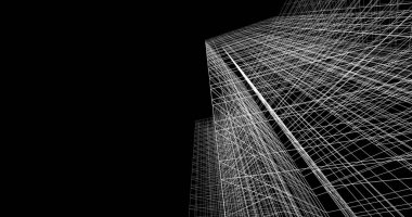 soyut mimari duvar kağıdı tasarımı, dijital konsept arkaplan