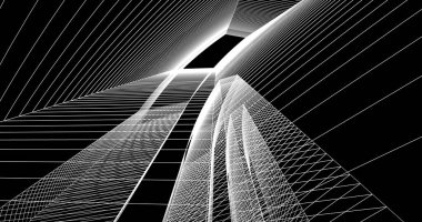 soyut mimari duvar kağıdı tasarımı, dijital konsept arkaplan