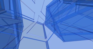 minimal geometrik şekiller, mimari çizgiler