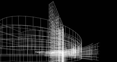 minimal çizim sanatı, geometrik mimari binalar tasarımı