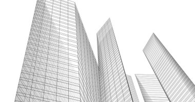 soyut mimari duvar kağıdı tasarımı, dijital konsept arkaplan