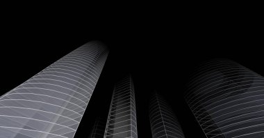 soyut mimari duvar kağıdı tasarımı, dijital konsept arkaplan